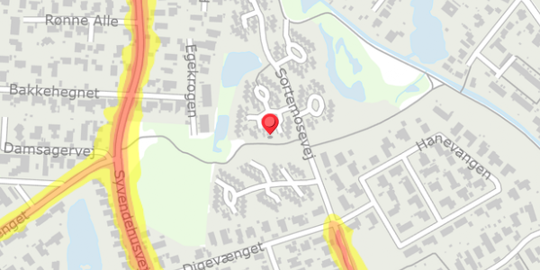 Trafikstøjkort på Sortemosevej 147, . , 2730 Herlev
