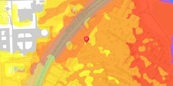 Trafikstøjkort på Tornerosevej 86, . , 2730 Herlev