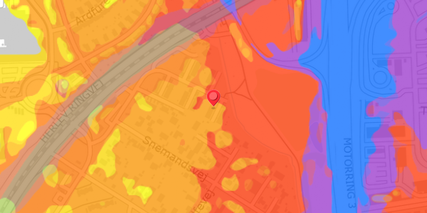 Trafikstøjkort på Tornerosevej 134, . , 2730 Herlev