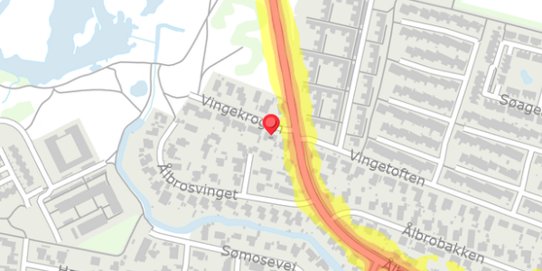 Trafikstøjkort på Vingekrogen 3, . , 2730 Herlev