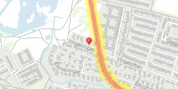 Trafikstøjkort på Vingekrogen 4, . , 2730 Herlev