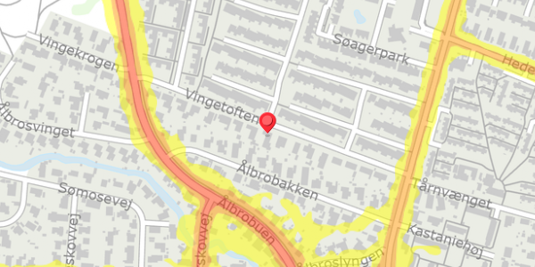 Trafikstøjkort på Vingetoften 19, 2730 Herlev