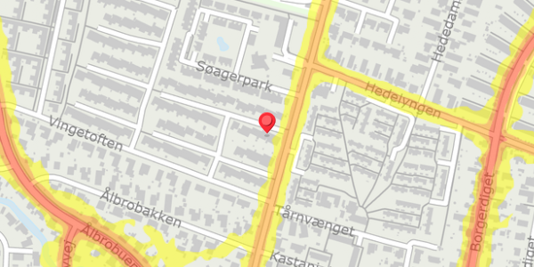 Trafikstøjkort på Vingetoften 52, 2730 Herlev