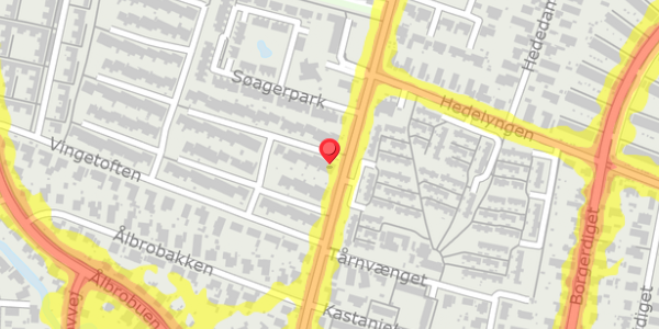 Trafikstøjkort på Vingetoften 54, 2730 Herlev
