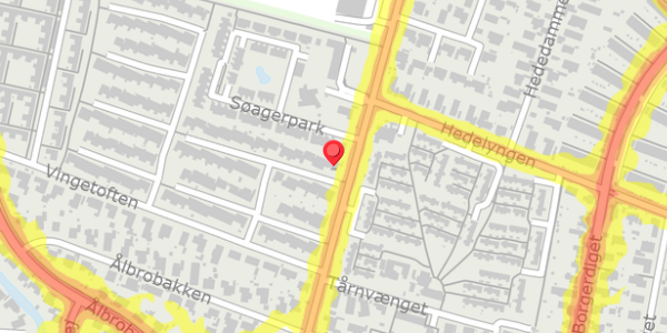 Trafikstøjkort på Vingetoften 56, 2730 Herlev