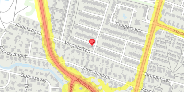 Trafikstøjkort på Vingetoften 120, 2730 Herlev