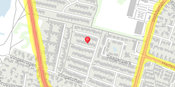 Trafikstøjkort på Vingetoften 152, 2730 Herlev