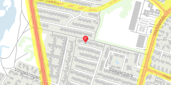 Trafikstøjkort på Vingetoften 184, 2730 Herlev