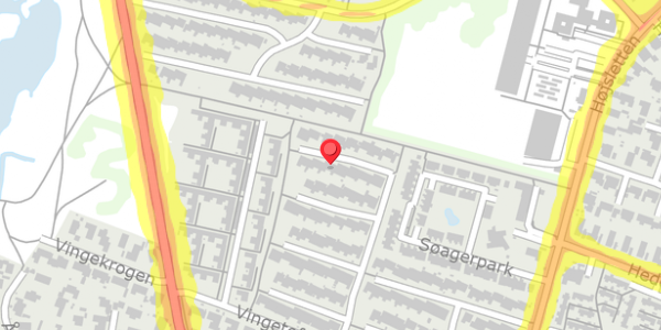 Trafikstøjkort på Vingetoften 194, 2730 Herlev