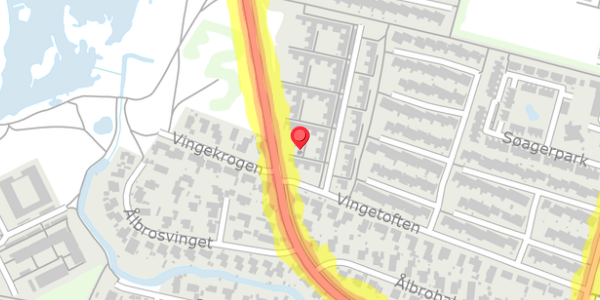 Trafikstøjkort på Vingetoften 236, 2730 Herlev
