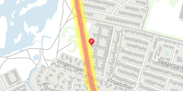 Trafikstøjkort på Vingetoften 268, 2730 Herlev