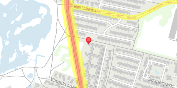 Trafikstøjkort på Vingetoften 304, 2730 Herlev