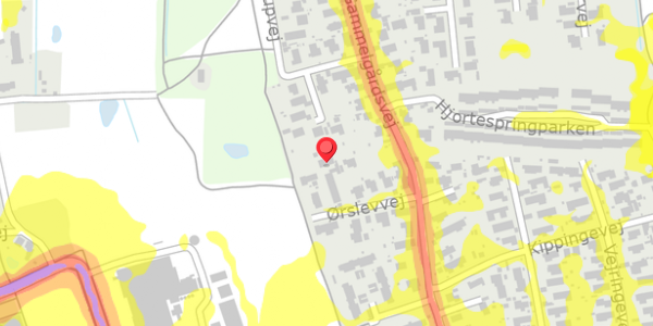 Trafikstøjkort på Ørslevvej 8A, . , 2730 Herlev