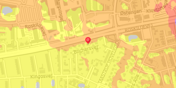 Trafikstøjkort på Blichersvej 15, . , 2630 Taastrup