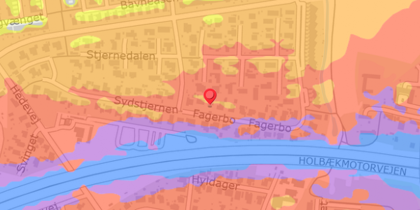Trafikstøjkort på Fagerbo 18, . , 2640 Hedehusene