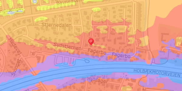 Trafikstøjkort på Fagerbo 20, . , 2640 Hedehusene