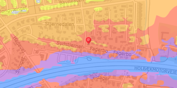Trafikstøjkort på Fagerbo 22, . , 2640 Hedehusene