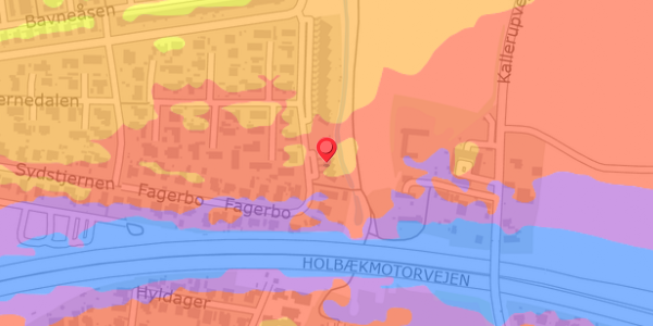 Trafikstøjkort på Fagerbo 41, . , 2640 Hedehusene