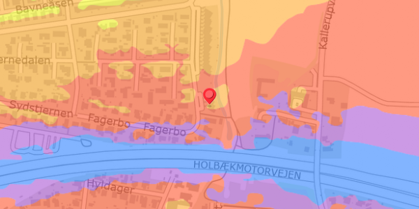 Trafikstøjkort på Fagerbo 43, . , 2640 Hedehusene