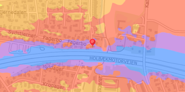 Trafikstøjkort på Fagerbo 51, . , 2640 Hedehusene