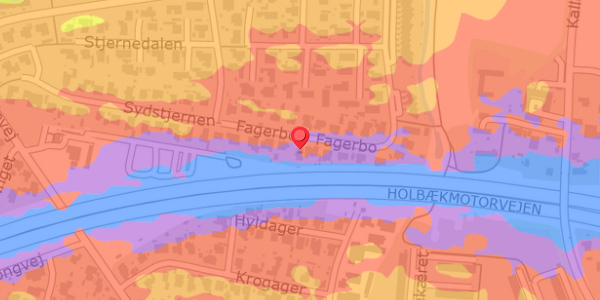 Trafikstøjkort på Fagerbo 63, . , 2640 Hedehusene