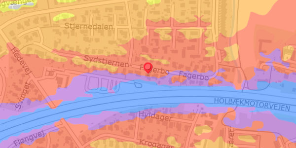 Trafikstøjkort på Fagerbo 69, . , 2640 Hedehusene