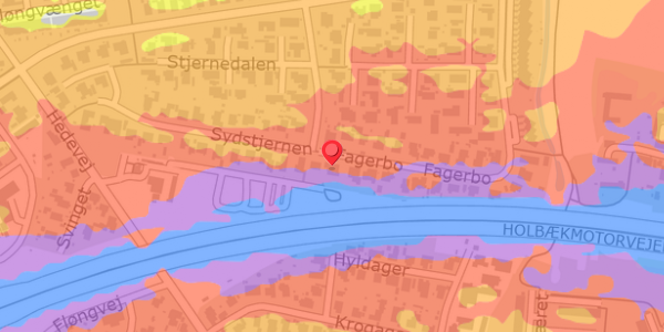 Trafikstøjkort på Fagerbo 73, . , 2640 Hedehusene