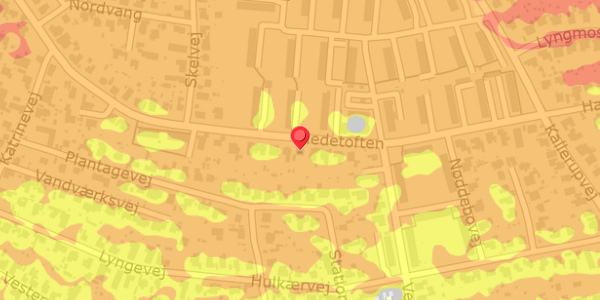 Trafikstøjkort på Hedetoften 12, . , 2640 Hedehusene