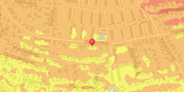 Trafikstøjkort på Hedetoften 16, . , 2640 Hedehusene