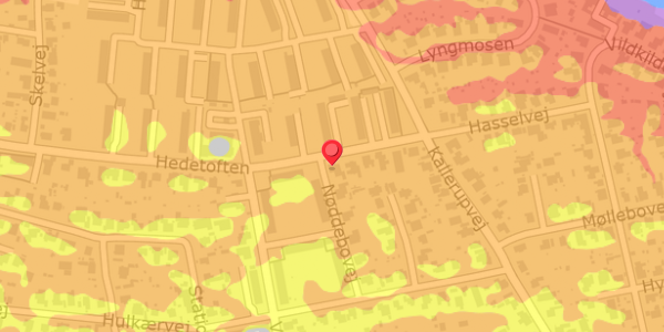Trafikstøjkort på Hedetoften 28, 2640 Hedehusene