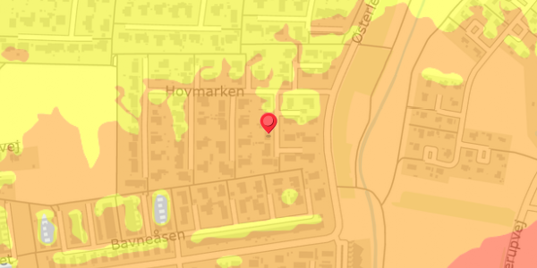 Trafikstøjkort på Hovmarken 21, 2640 Hedehusene