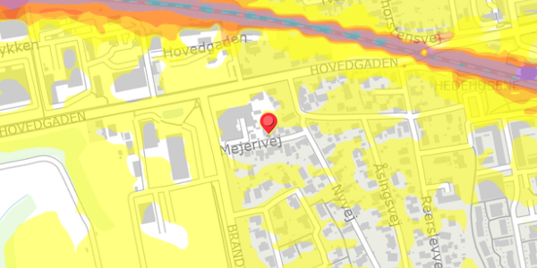 Trafikstøjkort på Mejerivej 6, . , 2640 Hedehusene