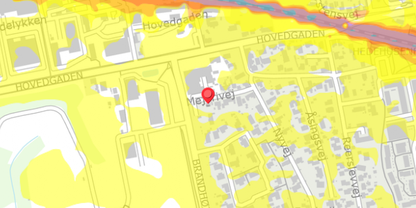 Trafikstøjkort på Mejerivej 7, . , 2640 Hedehusene