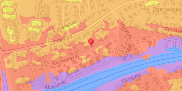 Trafikstøjkort på Ribesvej 2, 2640 Hedehusene