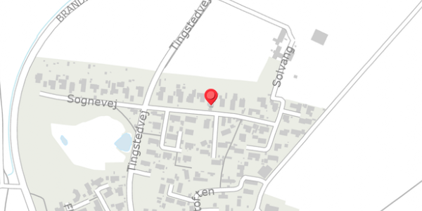 Trafikstøjkort på Solvang 11, . , 2640 Hedehusene