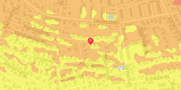 Trafikstøjkort på Stationsvej 21, 2640 Hedehusene