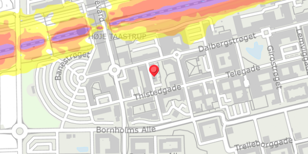 Trafikstøjkort på Struergade 15, . , 2630 Taastrup