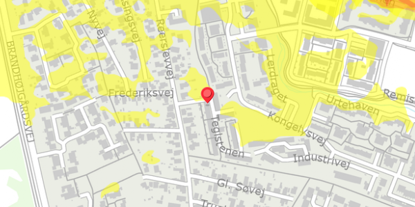 Trafikstøjkort på Teglstenen 2, 2640 Hedehusene