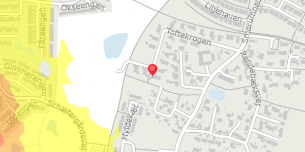 Trafikstøjkort på Toftekrogen 21, . , 2765 Smørum