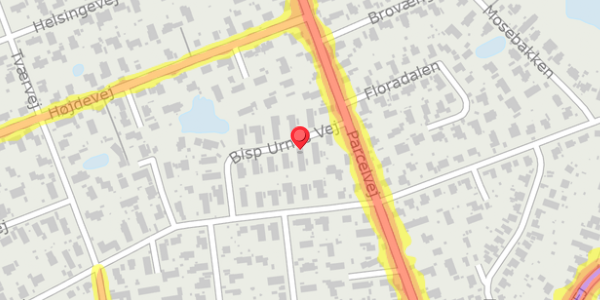 Trafikstøjkort på Bisp Urnes Vej 5, . , 2830 Virum