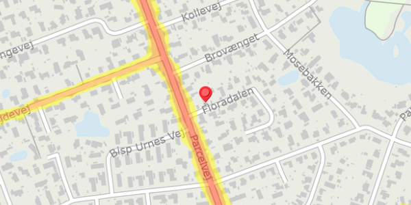 Trafikstøjkort på Floradalen 3, 2830 Virum
