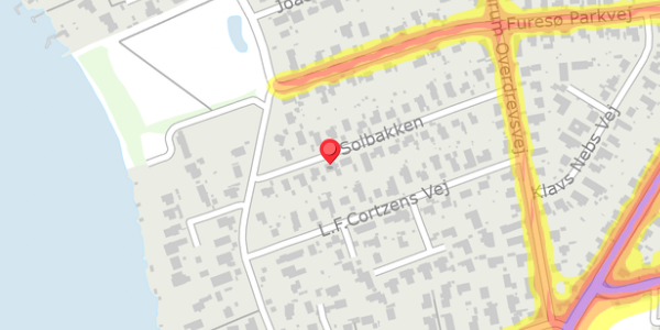 Trafikstøjkort på Solbakken 21, . , 2830 Virum