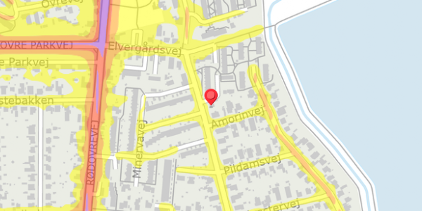 Trafikstøjkort på Annexgårdsvej 62, 2610 Rødovre