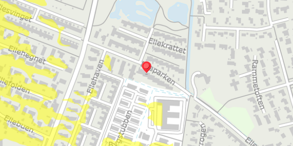 Trafikstøjkort på Elleparken 16, 2950 Vedbæk