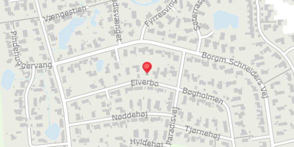 Trafikstøjkort på Elverbo 13, 2840 Holte