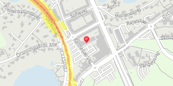 Trafikstøjkort på Holte Midtpunkt 8, 2840 Holte