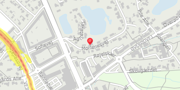Trafikstøjkort på Morlenesvej 5, . , 2840 Holte
