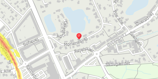 Trafikstøjkort på Morlenesvej 7, . , 2840 Holte