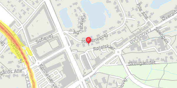 Trafikstøjkort på Morlenesvej 8, . , 2840 Holte