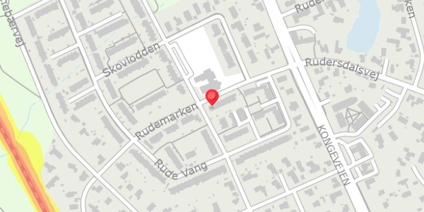 Trafikstøjkort på Rudemarken 21, 2840 Holte